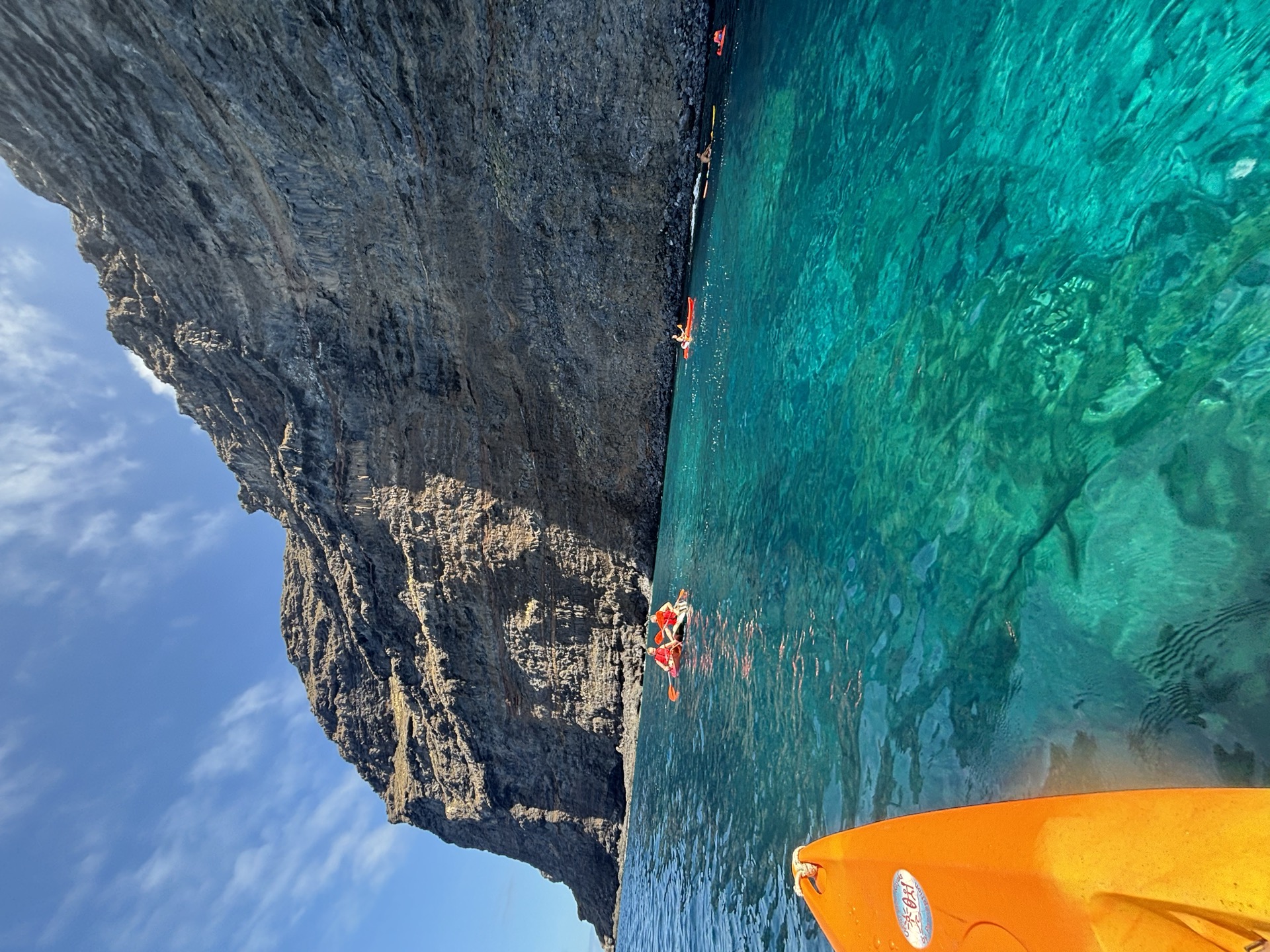 Kayak en la costa de La Palma
