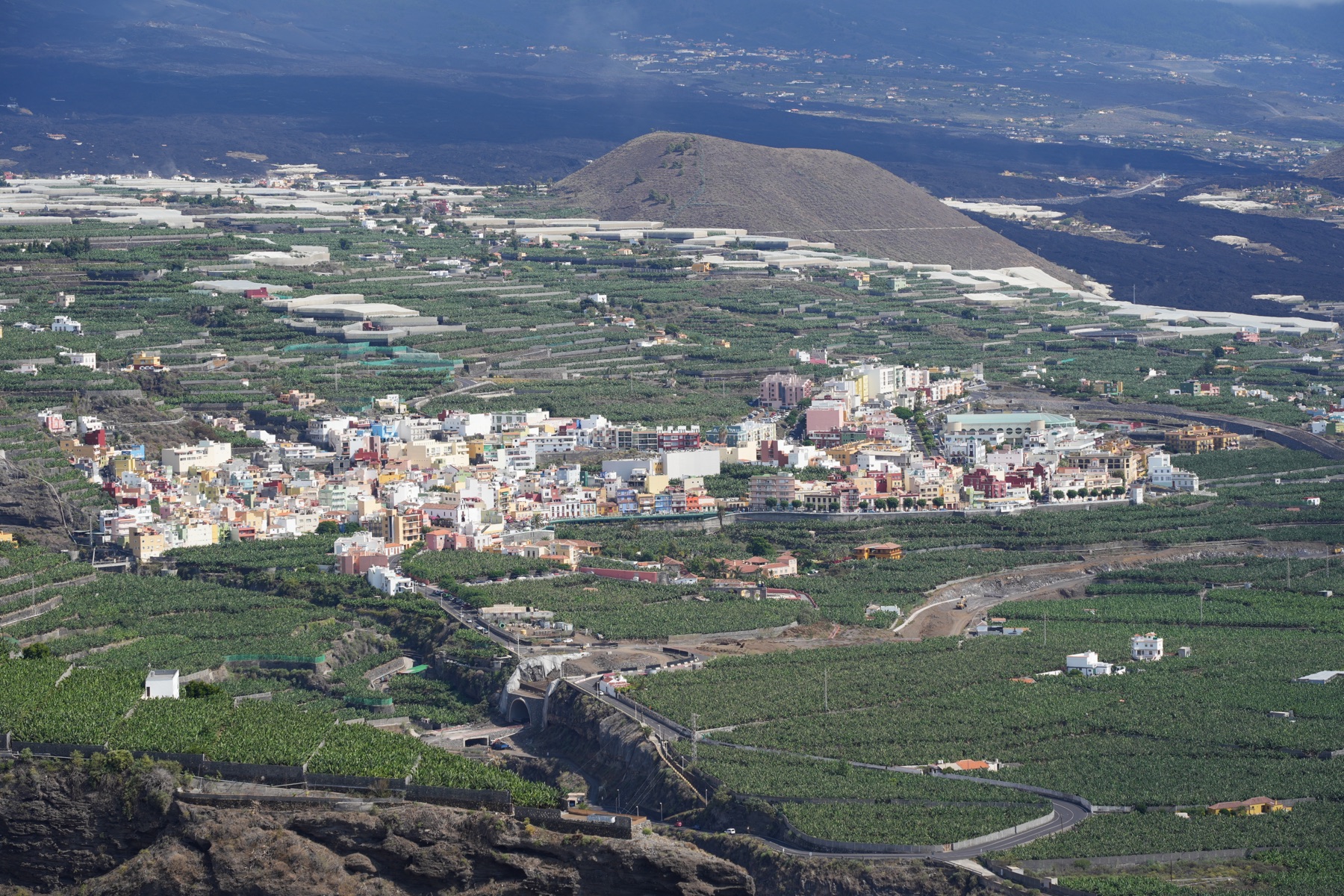 Vista del Valle de Aridane y Los Llanos, corazón de La Palma
