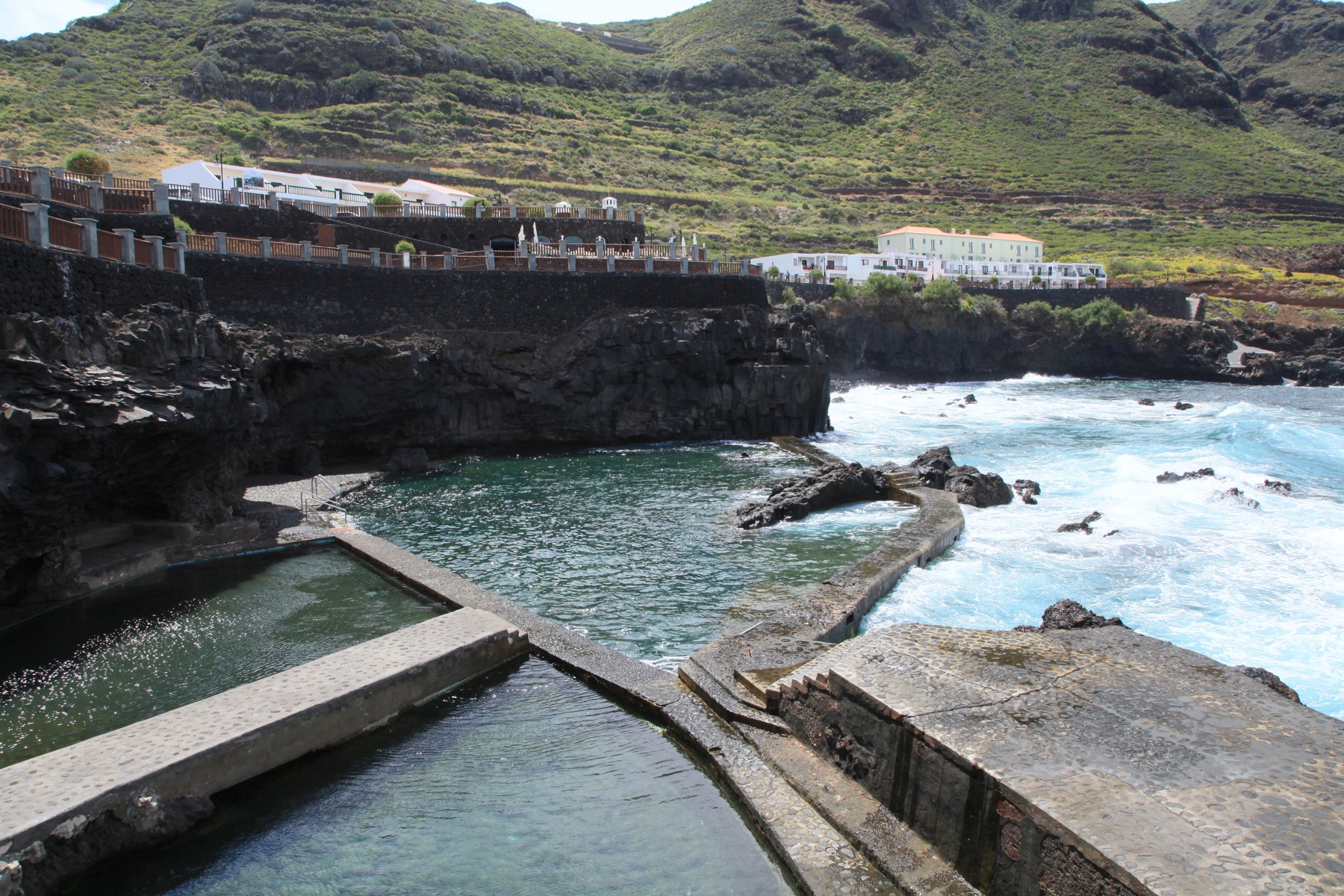 Piscinas naturales de La Fajana en Barlovento, norte de La Palma