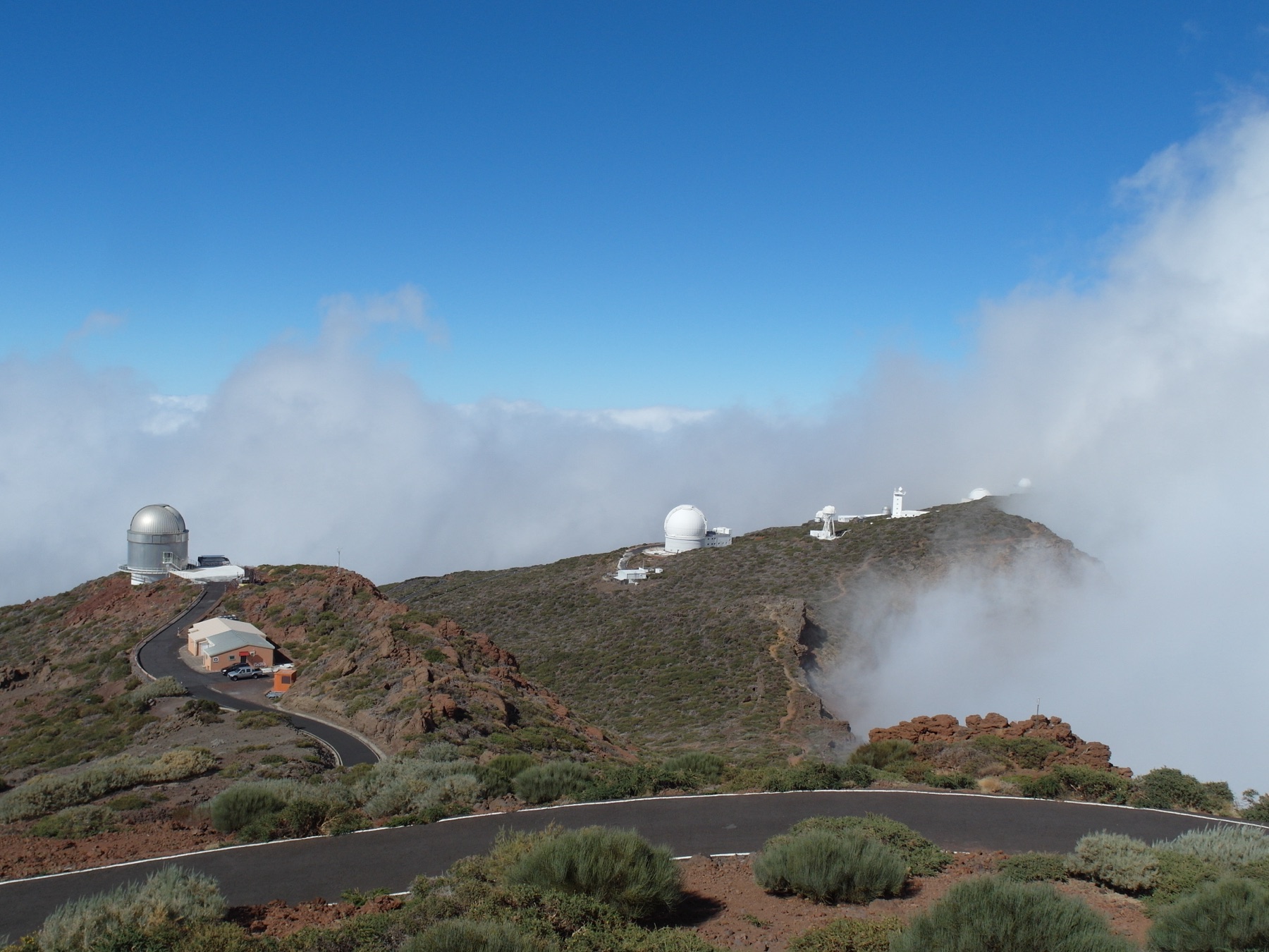 Mar de nubes desde el Roque de los Muchachos, el techo de La Palma