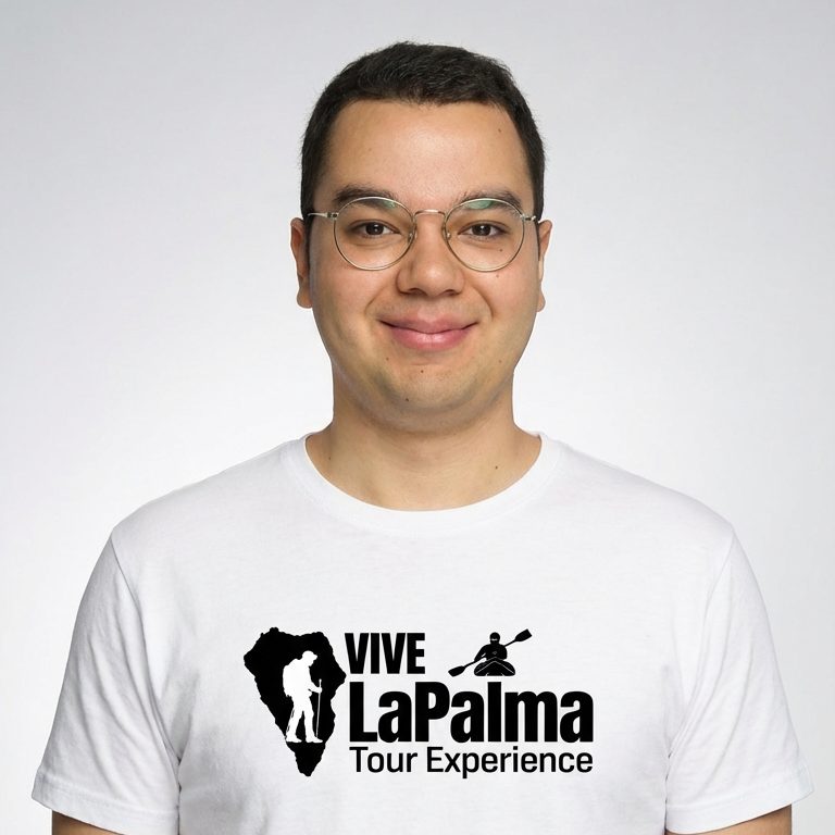 Sebastian, guía local y piloto de drones, Vive La Palma