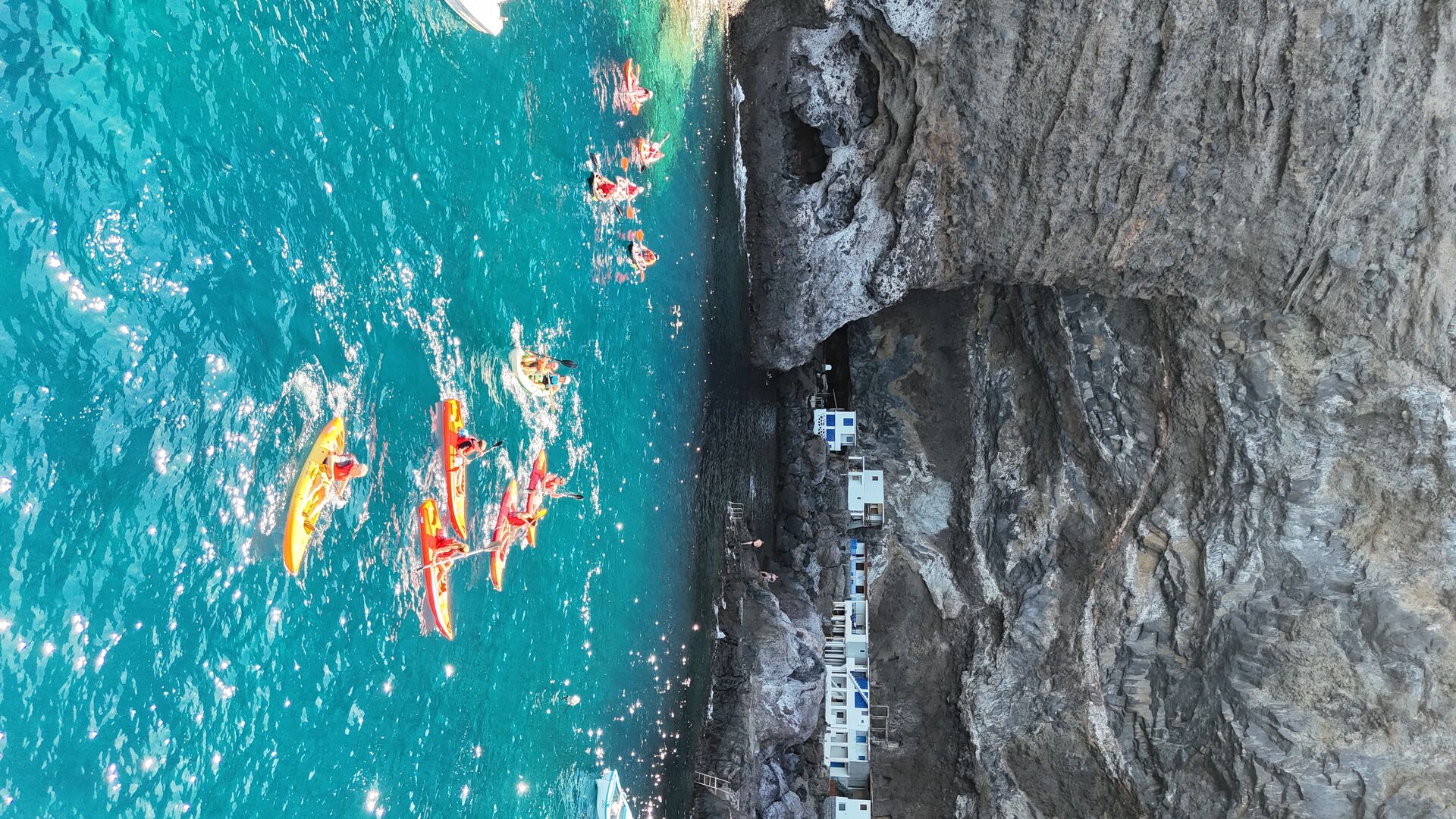 Vista aérea de los acantilados de Tijarafe, La Palma